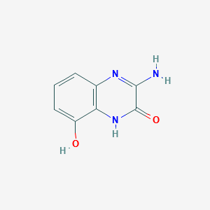 3-AMINO-8-HYDROXY-2(1H)-QUINOXALINONE structure, CAS 659729-80-3