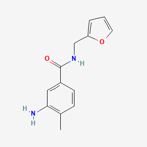 3-AMINO-N-(FURAN-2-YLMETHYL)-4-METHYLBENZAMIDE structure, CAS 926192-92-9