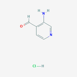 3-AMINOISONICOTINALDEHYDE HYDROCHLORIDE structure, CAS 1187174-13-5