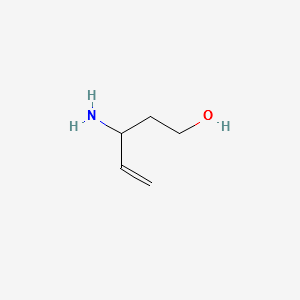 3-AMINOPENT-4-EN-1-OL structure, CAS 175431-85-3