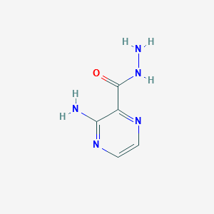 3-AMINOPYRAZINE-2-CARBOHYDRAZIDE structure, CAS 6761-52-0