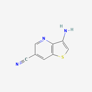 3-AMINOTHIENO[3,2-B]PYRIDINE-6-CARBONITRILE structure, CAS 116538-96-6
