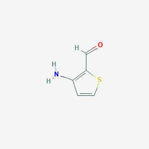 3-AMINOTHIOPHENE-2-CARBALDEHYDE structure, CAS 56489-01-1