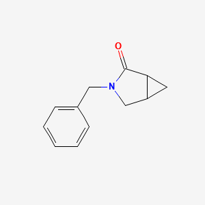 3-BENZYL-3-AZABICYCLO[3.1.0]HEXAN-2-ONE structure, CAS 1198604-53-3