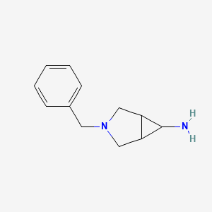3-BENZYL-3-AZABICYCLO[3.1.0]HEXAN-6-AMINE structure, CAS 155748-81-5