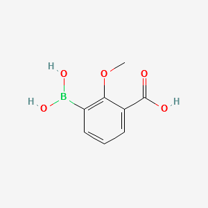 3-BORONO-2-METHOXYBENZOIC ACID structure, CAS 913836-10-9