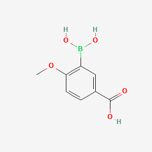 3-BORONO-4-METHOXYBENZOIC ACID structure, CAS 730971-32-1