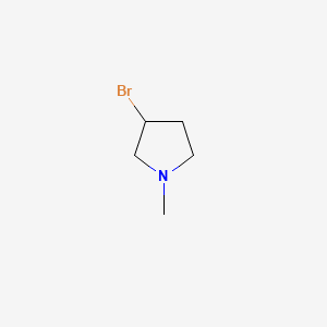 3-BROMO-1-METHYLPYRROLIDINE structure, CAS 10603-45-9