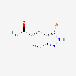 3-BROMO-1H-INDAZOLE-5-CARBOXYLIC ACID structure, CAS 885521-49-3