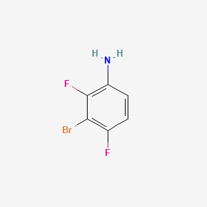3-BROMO-2,4-DIFLUOROANILINE structure, CAS 103977-79-3