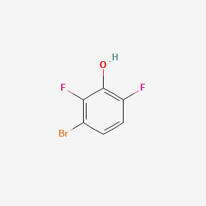 3-BROMO-2,6-DIFLUOROPHENOL structure, CAS 221220-99-1