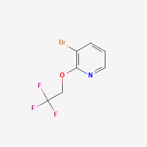 3-BROMO-2-(2,2,2-TRIFLUOROETHOXY)PYRIDINE structure, CAS 760207-89-4
