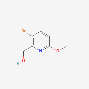 3-BROMO-2-(HYDROXYMETHYL)-6-METHOXYPYRIDINE structure, CAS 623942-84-7