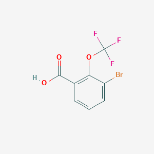 3-BROMO-2-(TRIFLUOROMETHOXY)BENZOIC ACID structure, CAS 403646-45-7
