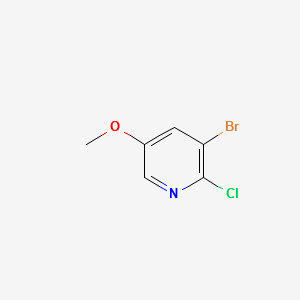 3-BROMO-2-CHLORO-5-METHOXYPYRIDINE structure, CAS 1033202-44-6
