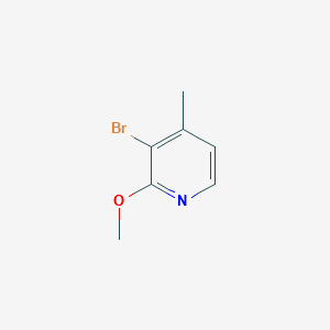 3-BROMO-2-METHOXY-4-METHYLPYRIDINE structure, CAS 717843-51-1