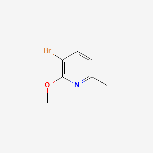 3-BROMO-2-METHOXY-6-METHYLPYRIDINE structure, CAS 717843-47-5