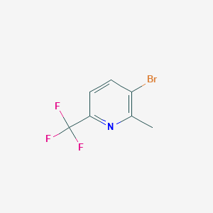 3-BROMO-2-METHYL-6-(TRIFLUOROMETHYL)PYRIDINE structure, CAS 1010422-53-3