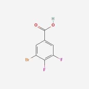 3-BROMO-4,5-DIFLUOROBENZOIC ACID structure, CAS 1244642-73-6