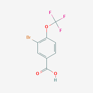 3-BROMO-4-(TRIFLUOROMETHOXY)BENZOIC ACID structure, CAS 85373-96-2