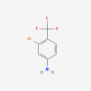 3-BROMO-4-(TRIFLUOROMETHYL)ANILINE structure, CAS 172215-91-7