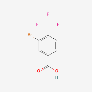 3-BROMO-4-(TRIFLUOROMETHYL)BENZOIC ACID structure, CAS 581813-17-4