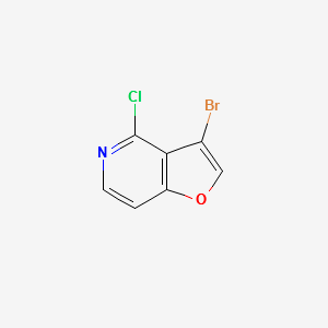 3-BROMO-4-CHLOROFURO[3,2-C]PYRIDINE structure, CAS 220939-72-0