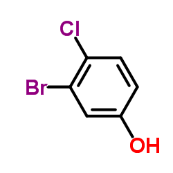3-BROMO-4-CHLOROPHENOL structure, CAS 13659-24-0