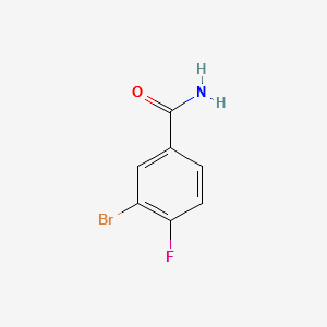 3-BROMO-4-FLUOROBENZAMIDE structure, CAS 455-85-6