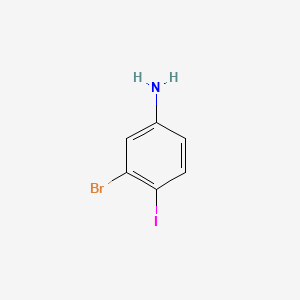 3-BROMO-4-IODOANILINE structure, CAS 860435-38-7