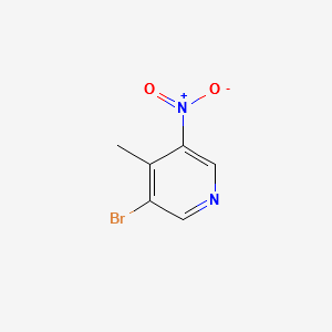 3-BROMO-4-METHYL-5-NITROPYRIDINE structure, CAS 69872-15-7