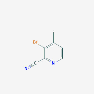 3-BROMO-4-METHYLPICOLINONITRILE structure, CAS 717843-45-3