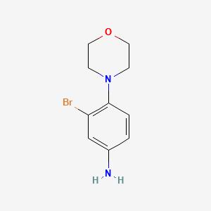 3-BROMO-4-MORPHOLINOANILINE structure, CAS 347324-26-9