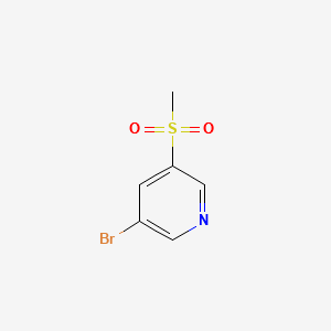 3-BROMO-5(METHYLSULFONYL)PYRIDINE structure, CAS 445491-71-4