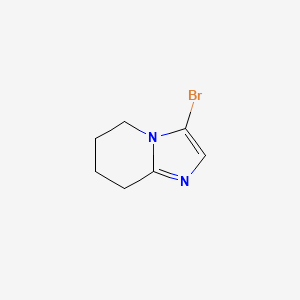 3-BROMO-5,6,7,8-TETRAHYDROIMIDAZO[1,2-A]PYRIDINE structure, CAS 156817-72-0