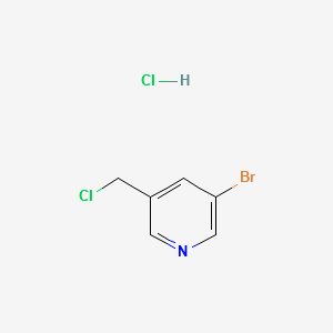 3-BROMO-5-(CHLOROMETHYL)PYRIDINE HYDROCHLORIDE structure, CAS 39741-46-3