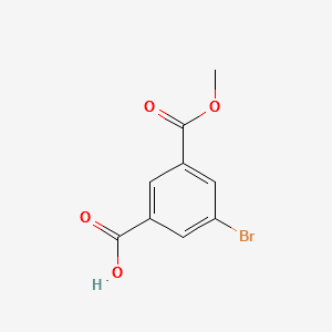 3-BROMO-5-(METHOXYCARBONYL)BENZOIC ACID structure, CAS 161796-10-7