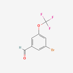 3-BROMO-5-(TRIFLUOROMETHOXY)BENZALDEHYDE structure, CAS 886498-07-3