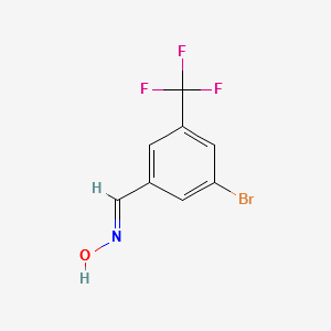 3-BROMO-5-(TRIFLUOROMETHYL)BENZALDEHYDE OXIME structure, CAS 876132-77-3
