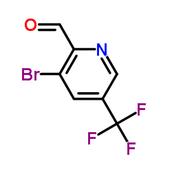 3-BROMO-5-(TRIFLUOROMETHYL)PICOLINALDEHYDE structure, CAS 1227601-42-4