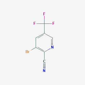 3-BROMO-5-(TRIFLUOROMETHYL)PICOLINONITRILE structure, CAS 760207-85-0