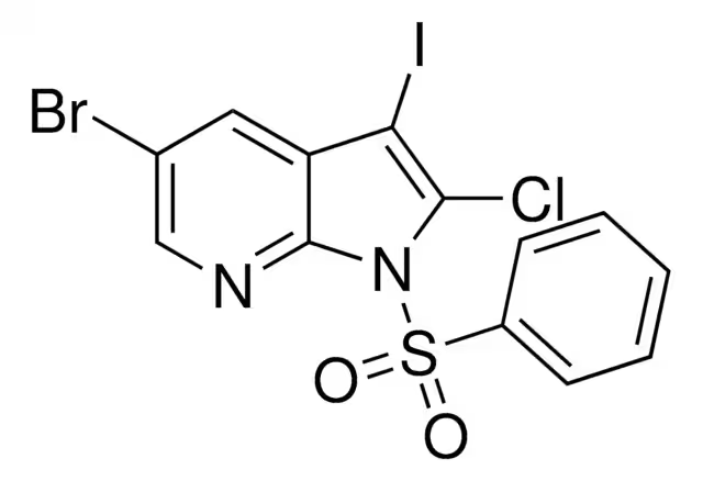 3-BROMO-5-CHLORO-1-[(4-METHYLPHENYL)SULFONYL]-1H-PYRROLO[2,3-B]PYRIDINE structure, CAS 866546-10-3