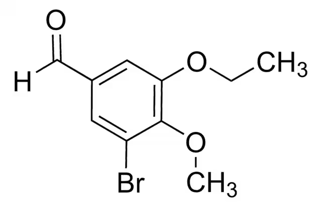 3-BROMO-5-ETHOXY-4-METHOXYBENZALDEHYDE structure, CAS 81805-97-2