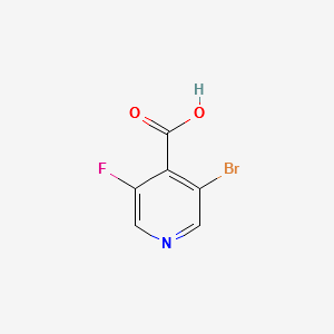 3-BROMO-5-FLUOROISONICOTINIC ACID structure, CAS 955372-86-8