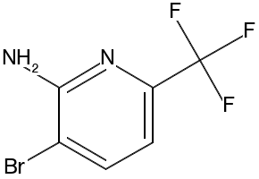3-BROMO-6-(TRIFLUOROMETHYL)PYRIDIN-2-AMINE structure, CAS 1214361-39-3