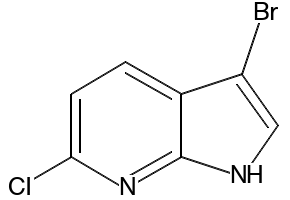 3-BROMO-6-CHLORO-7-AZAINDOLE structure, CAS 1190321-08-4