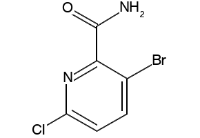 3-BROMO-6-CHLOROPICOLINAMIDE structure, CAS 1279821-55-4