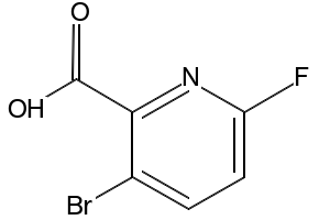 3-BROMO-6-FLUOROPICOLINIC ACID structure, CAS 1211589-43-3