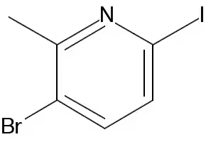 3-BROMO-6-IODO-2-METHYLPYRIDINE structure, CAS 1008361-77-0
