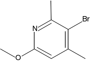 3-BROMO-6-METHOXY-2,4-DIMETHYLPYRIDINE structure, CAS 819069-57-3